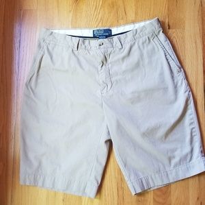 Ralph Lauren Polo Tan Khaki Chino Shorts 34